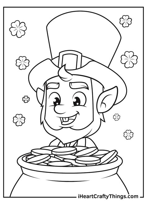 Leprechaun Printable Coloring Pages