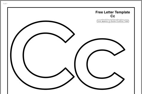 Letter C Template