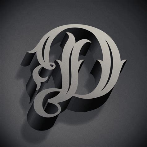 Letter D Design Alphabet