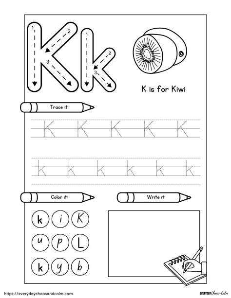 Letter K Worksheets Free Printables