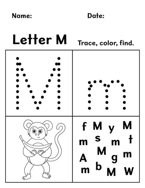 Letter M Printables Preschool