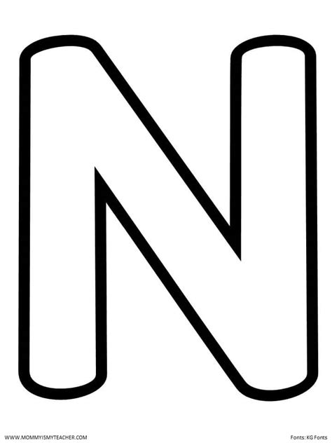 Letter N Printable