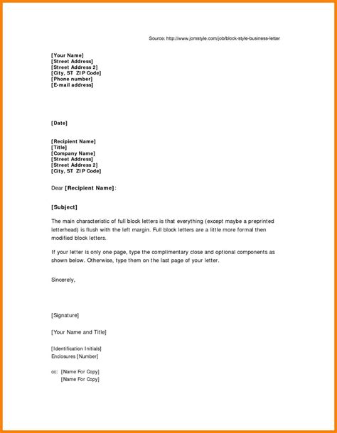 Letter Template Cc