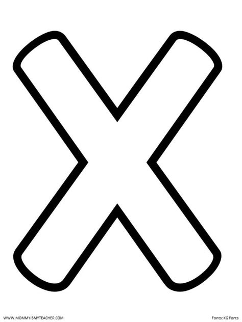 Letter X Printable