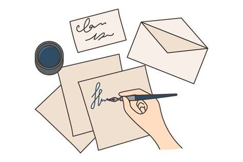 Letter writing illustration