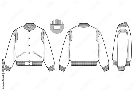 Letterman Jacket Design Template