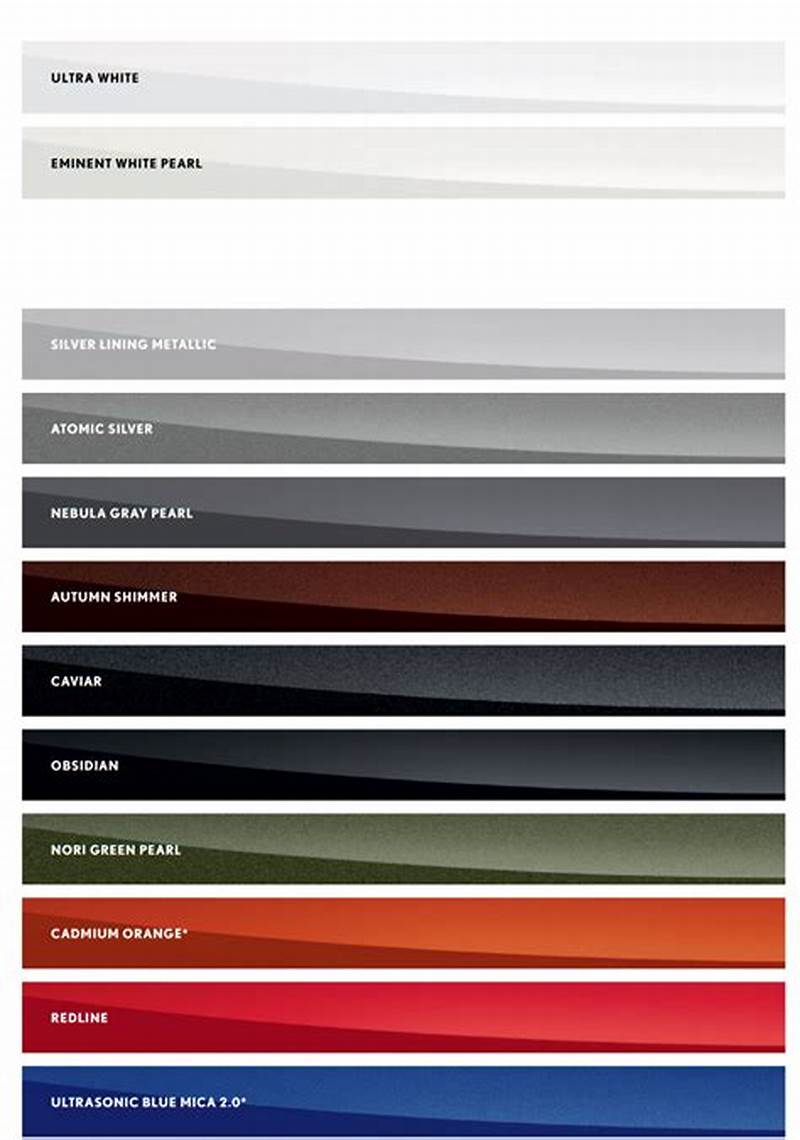 Lexus Color Chart
