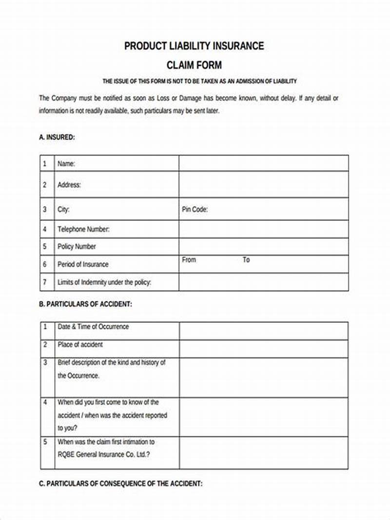 Liability Claim Examples