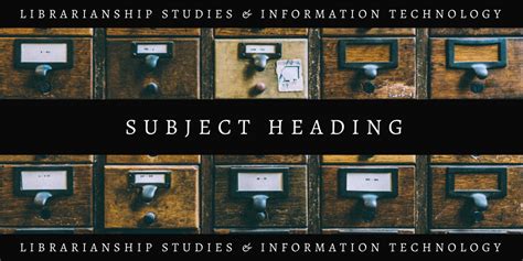 Library Catalog Subject Heading Examples For Family Letter