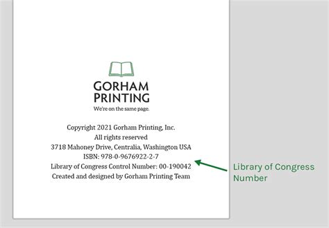 Library Of Congress Catalog Number How To Get