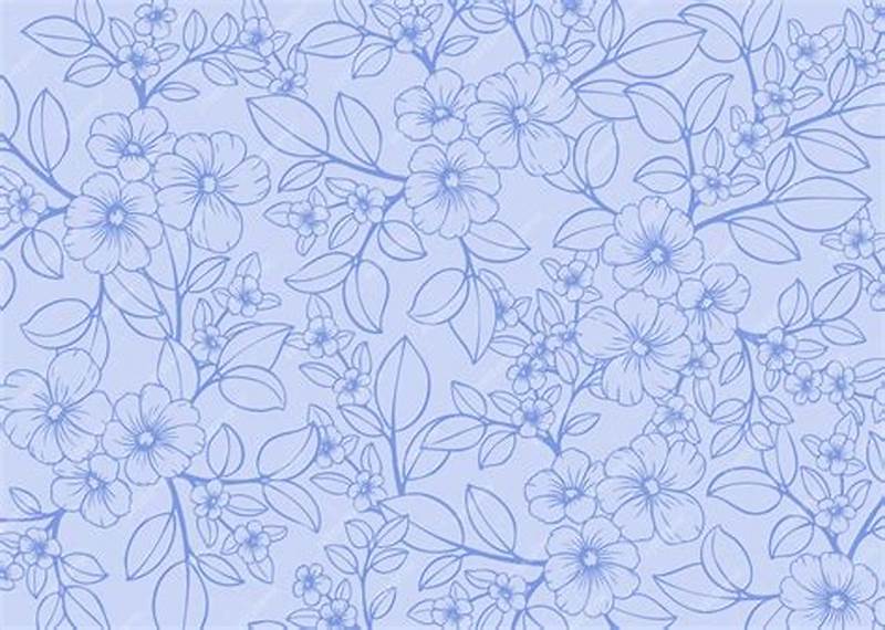 Light Blue Flower Pattern
