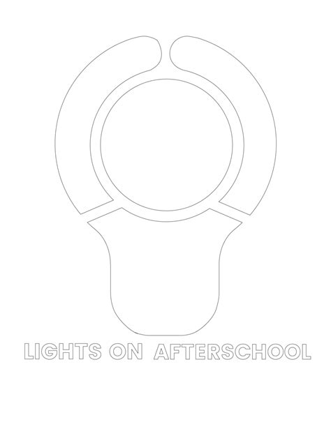 Lights On Afterschool Light Bulb Printable