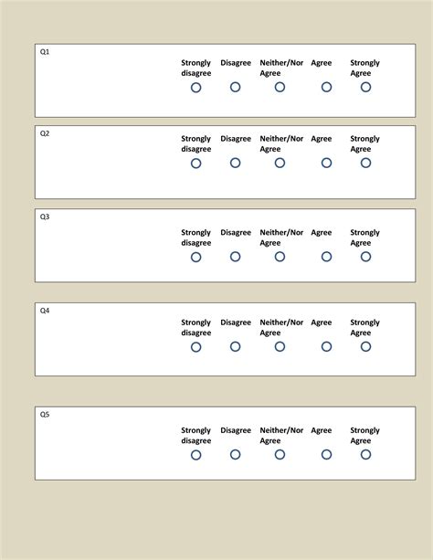Likert Scale Templates