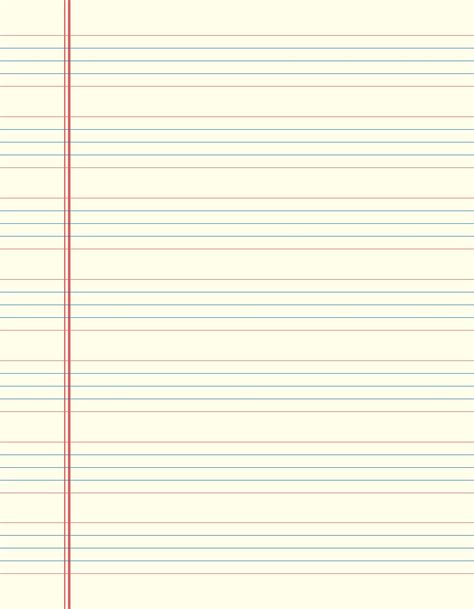 Lined Paper Letter Template