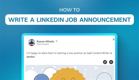 Linkedin Job Announcement Template