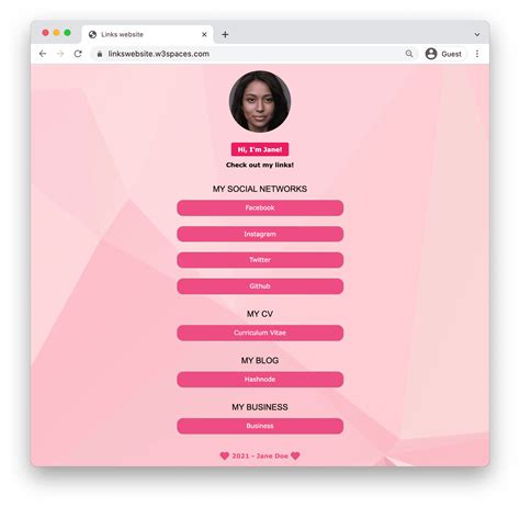 Linktree Example