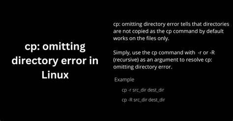 Linux cp command error