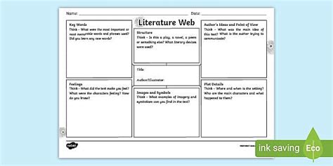 Literature Web Template