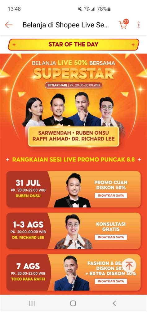 Live Shopee Ramai