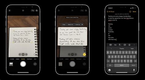 Live Text iPhone