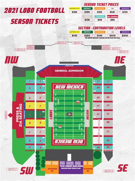 Lobo Football Stadium Seating Chart