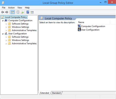 Local Group Policy Editor