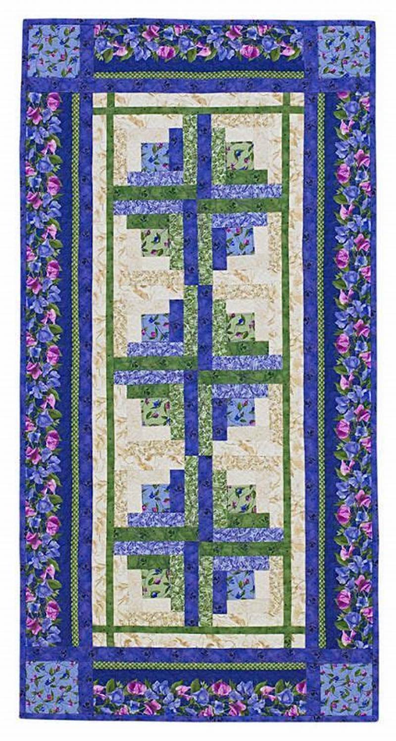 Log Cabin Table Runner Free Pattern