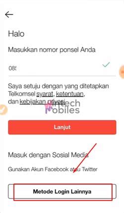 Login Metode Lain