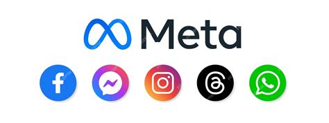 Logo Meta dan WhatsApp