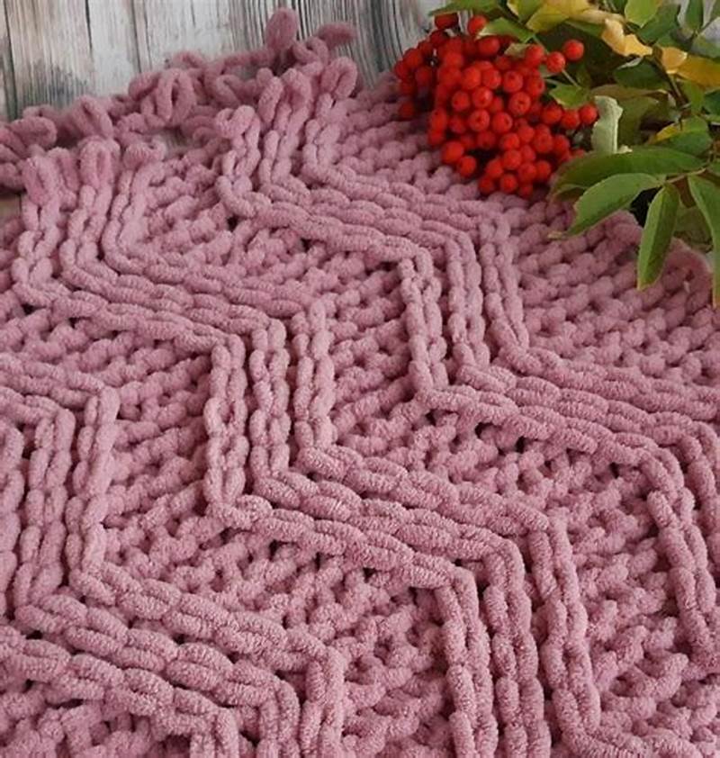 Loop Yarn Blanket Pattern