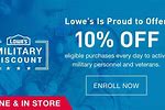 Lowe's 2020 Military Discount