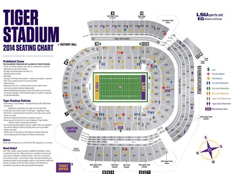 Lsu Football Seating Chart With Seat Numbers