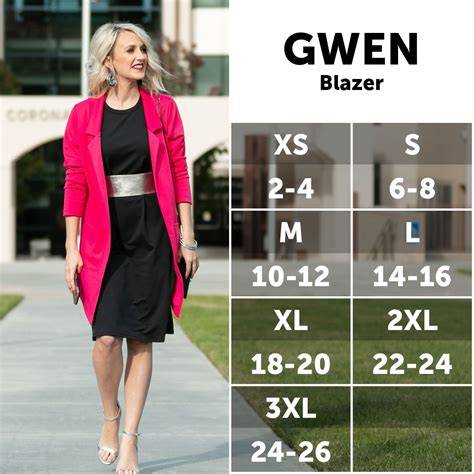 Lularoe Gwen Size Chart