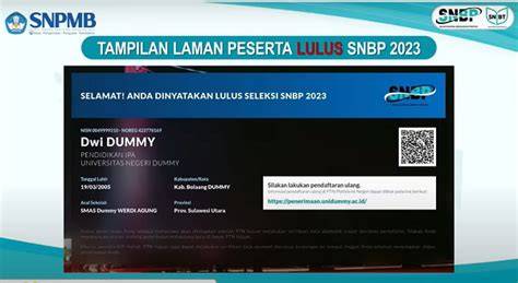 Lulus SNBP