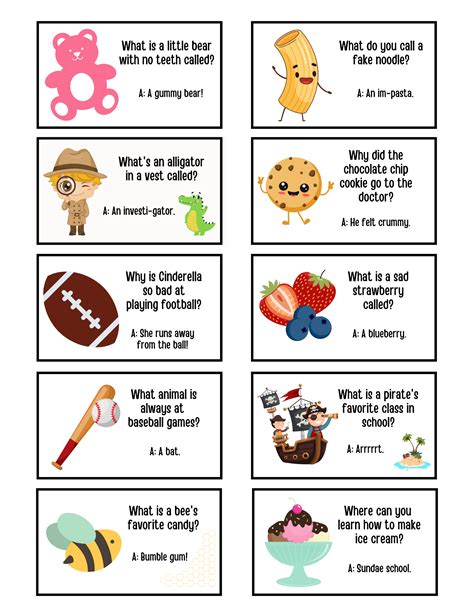 Lunch Jokes Printable