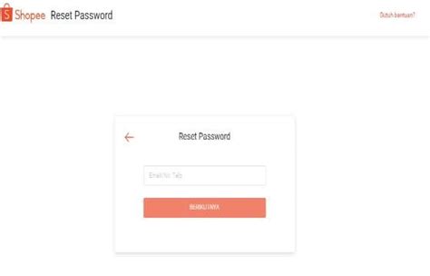 Lupa Password Shopee