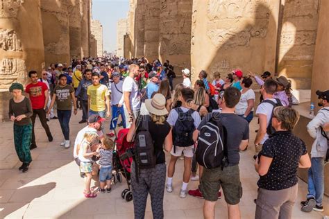 Crowds at Luxor Temple