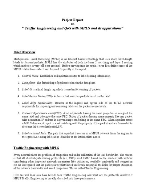 MPLS Report