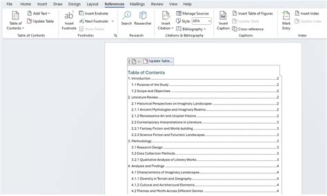Table of Contents