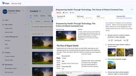 MSN content hub