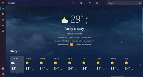 MSN weather