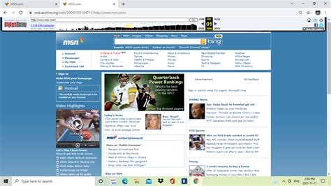 MSN.com Homepage Early 2000s