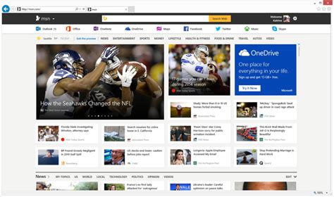 MSN.com homepage today
