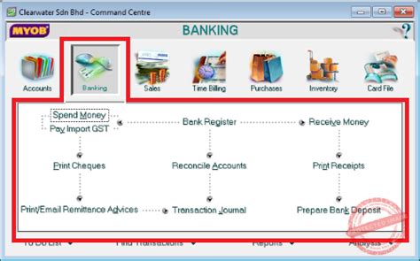 Banking Module MYOB