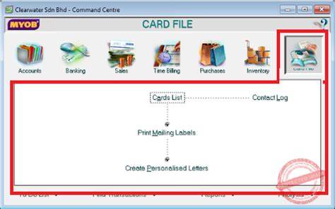 Card File MYOB