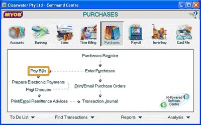 Purchases and Payable MYOB