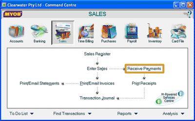 Sales and Receivable MYOB
