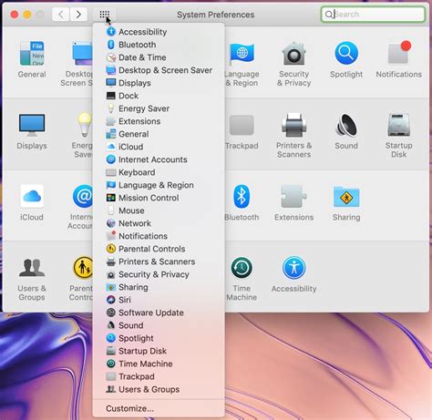Mac System Preferences