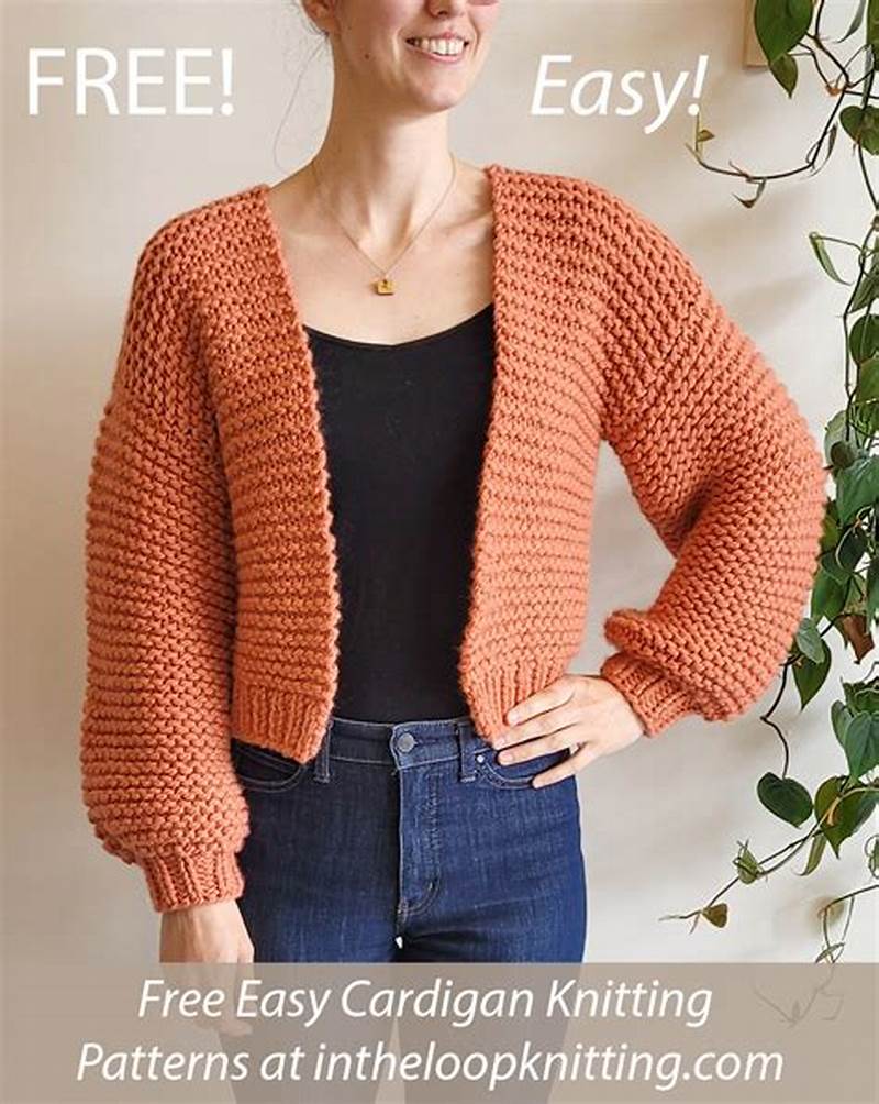 Machine Knit Cardigan Pattern