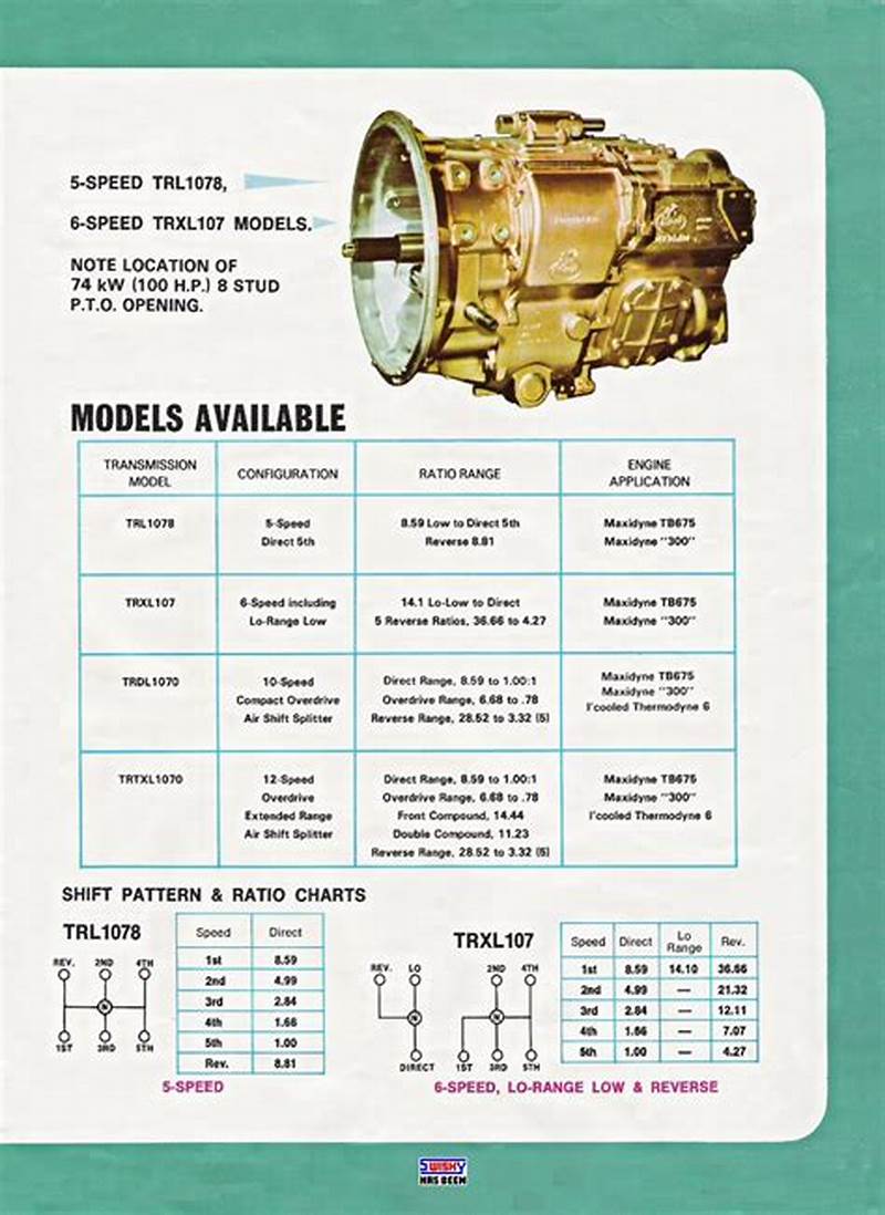 Mack 12 Speed Transmission Shift Pattern